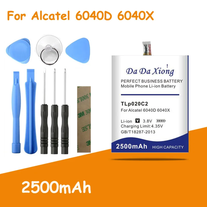 Совершенно новый аккумулятор 2500 мАч TLp020C2 для телефона Alcatel One Touch Idol X 6040D 6040 TCL S950