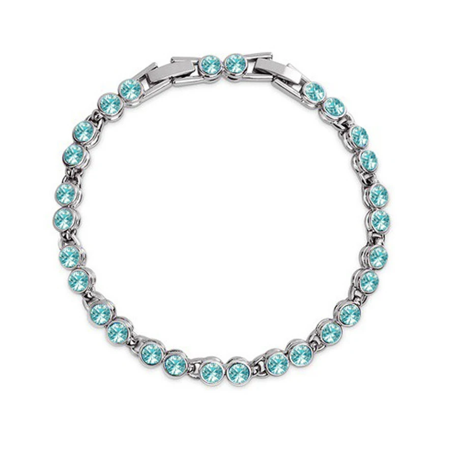 Австрийский Кристалл Ювелирные изделия мужские браслеты 2017 посеребренный