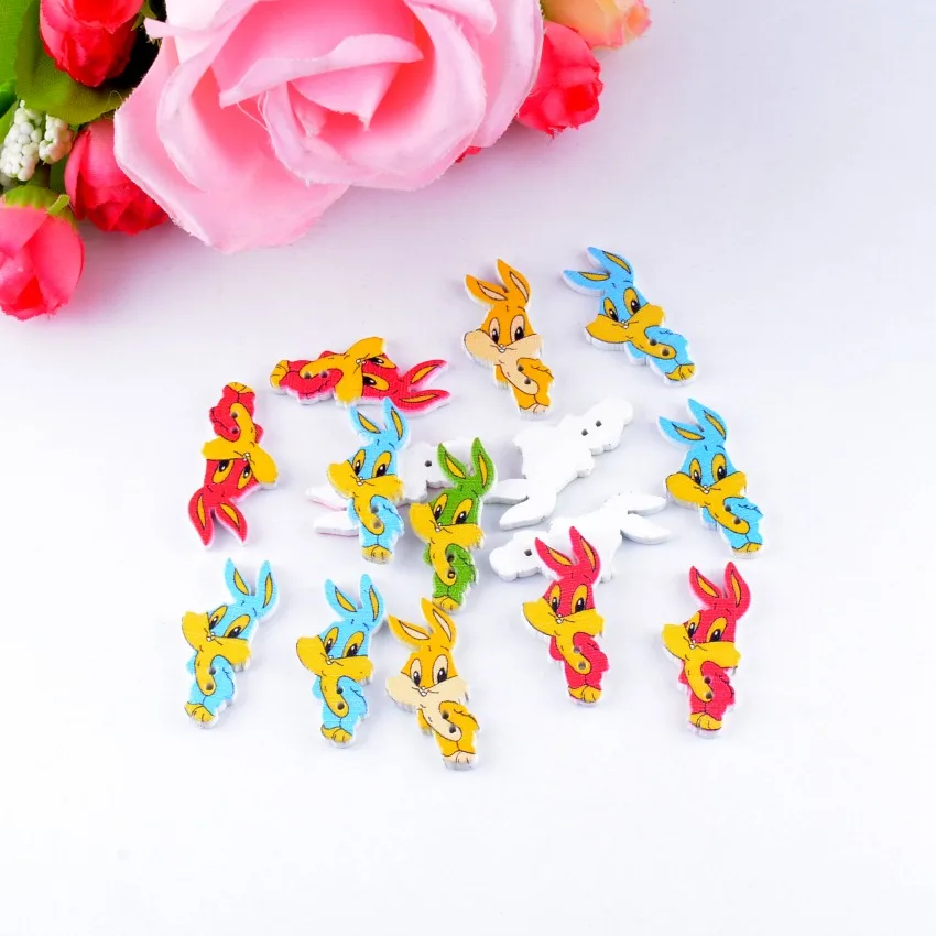 Бесплатная доставка Розничная 10 Случайных Смешанных милых мультяшных кроликов