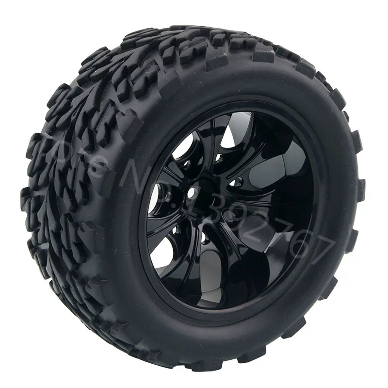 

4Piece/Lot RC Rubber Sponge Tires Tyre Rim Wheel Tire For RC 1/10 Scale Models RC Car HSP Off Road Monster Truck