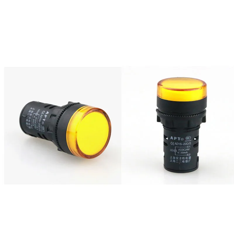 10 шт. светодиодный сигнальный индикатор питания кнопочный переключатель AD16 22DS 6 в