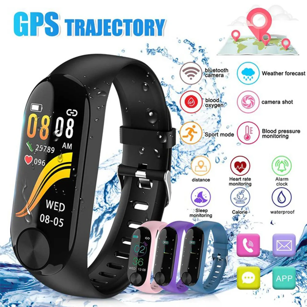 Умный Браслет StepCounter приложение gps траектория спортивный монитор фитнес трекер