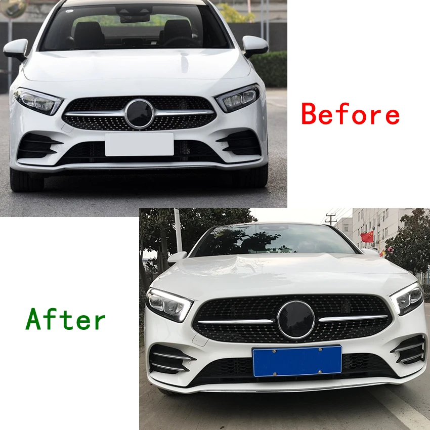 Carmonsons для Mercedes Benz A Class W177 A180 A200 Спортивная линия Пластиковые хромированные
