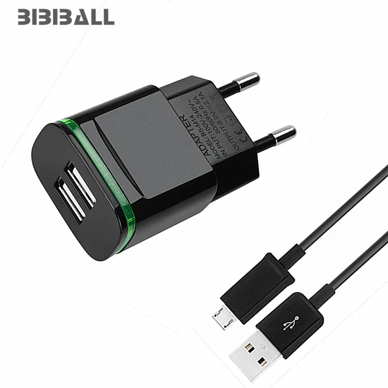Зарядное устройство со светодиодной подсветкой европейского стандарта USB 2 А