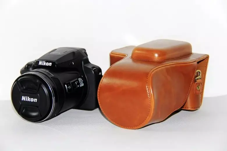 Кожа искусственная кожа камера Жесткий чехол сумка ручка для NIKON Coolpix P900s P900