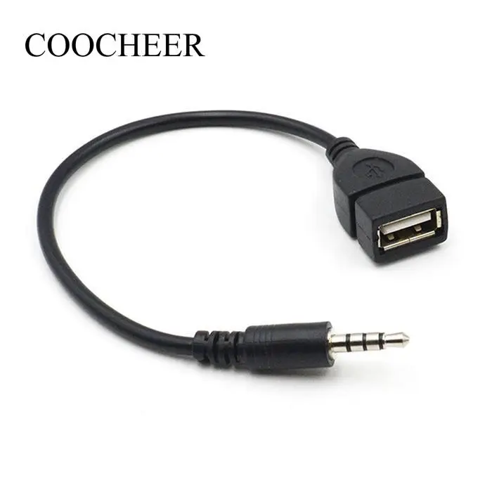 Кабель адаптер для 3 5 мм OTG Jack 2 0 стерео USB Мужской Аудио AUX автомобиля| |