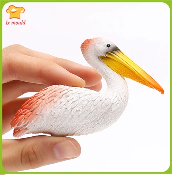 Новинка 2018 г. силиконовая форма pelican в виде чайки для конфет украшение птицы