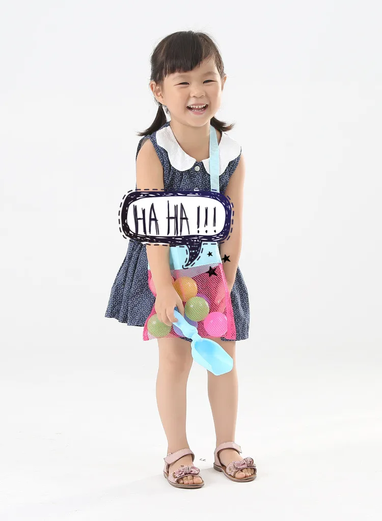 5 Color Children Mesh Shell Bag Seashell New Summer Beach Tote Shells Receive Practical Bags For | Дом и сад