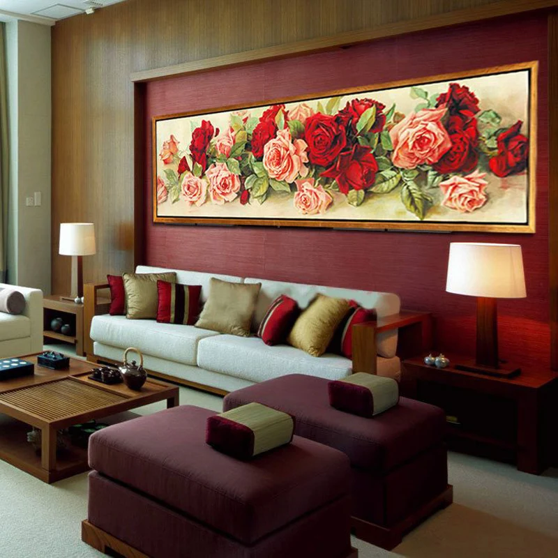 Алмазная картина для дома стразы вышивка крестиком роза алмазная Цветочная