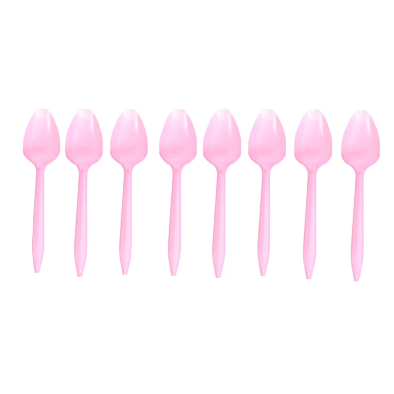 Spoons 8pcs 20 шт. на день рождения сувениры украшения Альпака кактус тема полотенца бумажные салфетки детский душ салфетки с принтом товары для мероприятий - Цвет: Spoons 8pcs