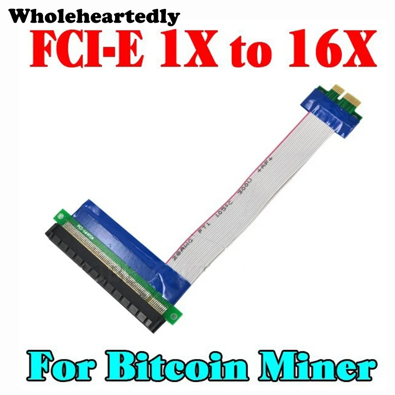 PCI E 1X 16X гибкий удлинитель Express 1 до 16 X адаптер конвертер кабель для майнера