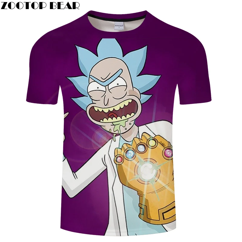 Забавная Мужская футболка Rick &amp marty летняя мужская и женская с коротким рукавом