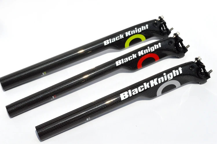 Black Knight Authentic Bicycle Saddle Seatposts - Carbon Mountain Road Bike Seat Tube - 27.2/30.8/31.6MM Carbon Aero Seatpost image 4