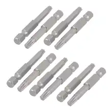 UXCELL Горячая продажа 10 шт T25 Torx драйвер питания шестигранный бит с быстрым хвостовиком длиной 50