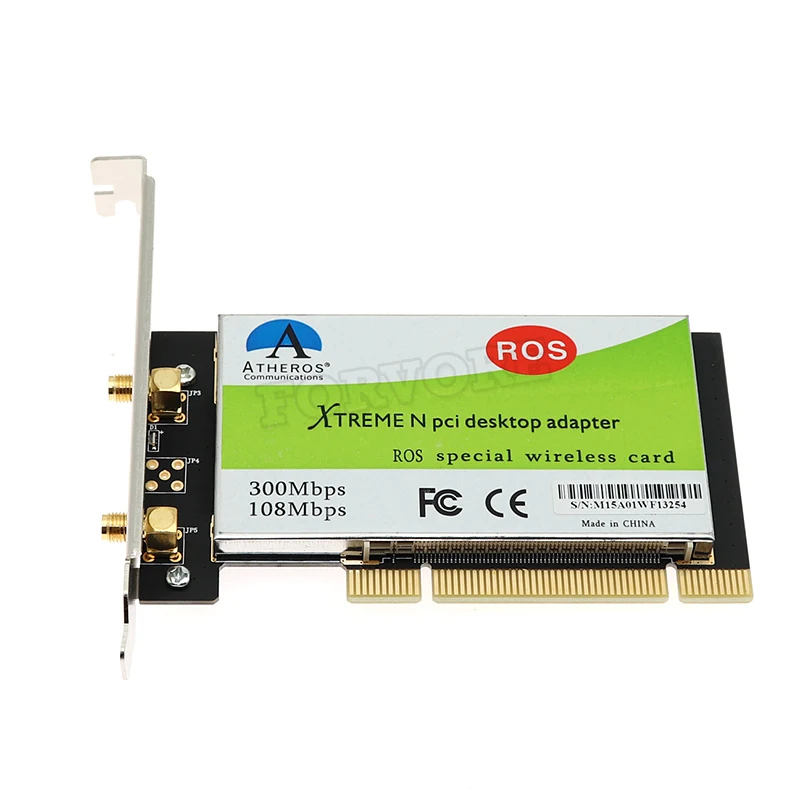 Настольная Двухдиапазонная беспроводная сетевая карта PCI 300 м для поддержки