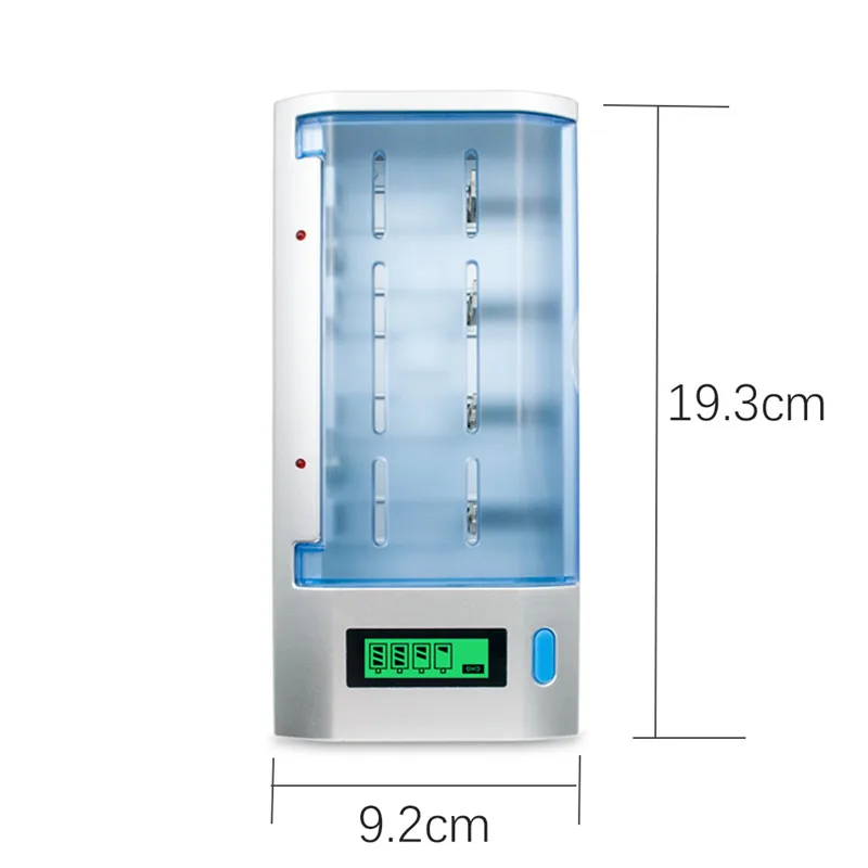 Универсальное интеллектуальное зарядное устройство с ЖК дисплеем и 6 слотами для