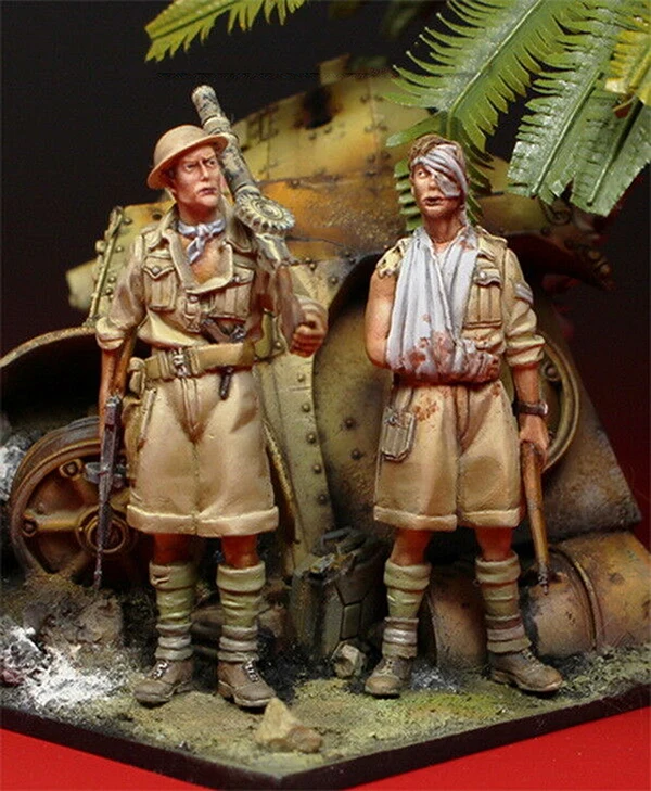 1/35 британская армия (2 фигурки) не имеет резервуара стоящая игрушка модель из
