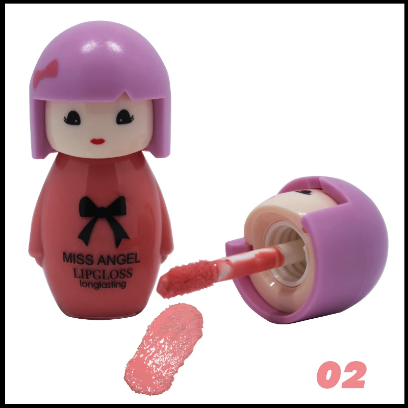 Кукла девочка водонепроницаемый блеск для губ долговечностью Lip stick прекрасный
