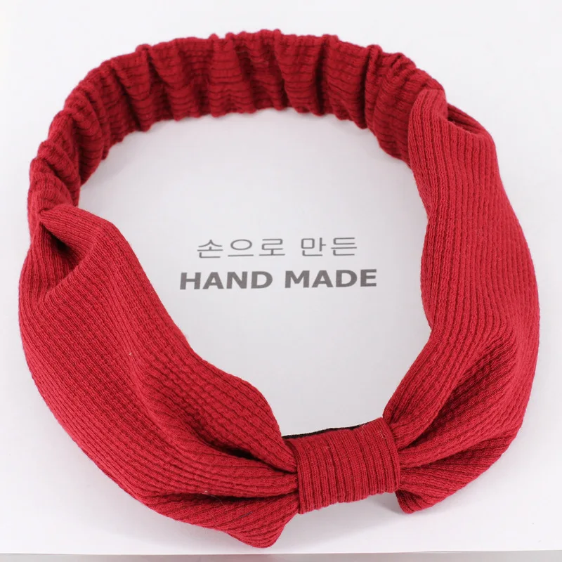 6 шт. новинка 2018 оптовая продажа головная повязка ажурной вязки топ с узлом