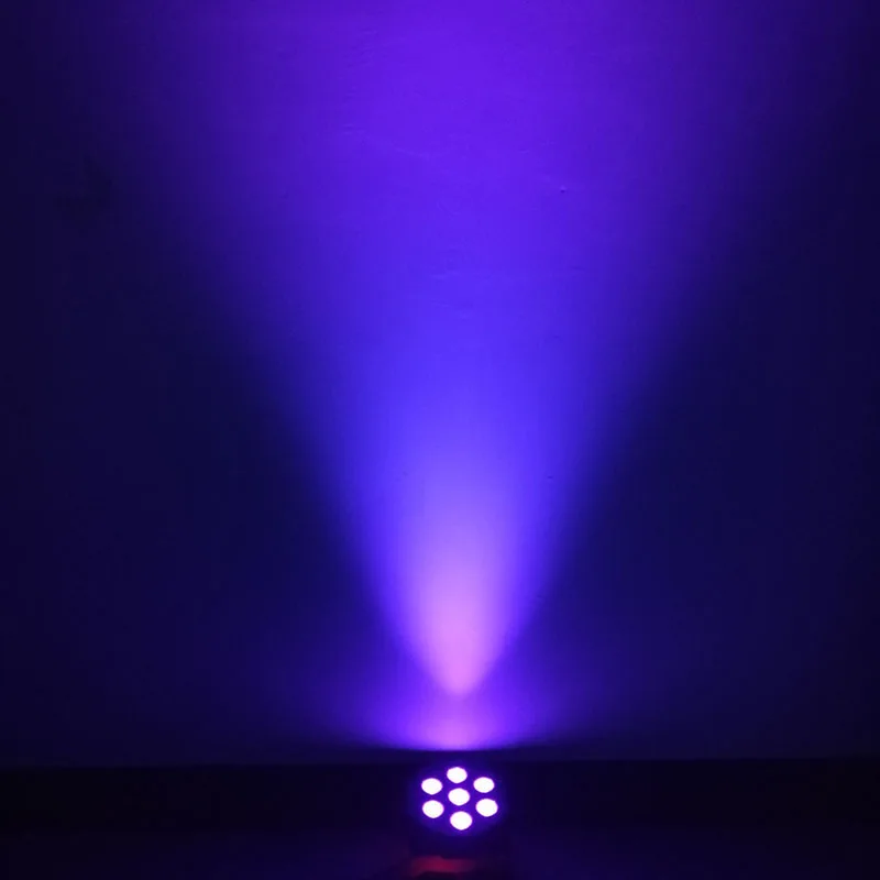 LED Par Ultra Violet 10 шт./лот светодиодный 7x12W 4in1 Цвет сцена плоский Par Светильник ing DMX Бизнес светильник отличается высокой Мощность светильник с профессиональным для вечерние бальные - Цвет: LED Par Ultra Violet