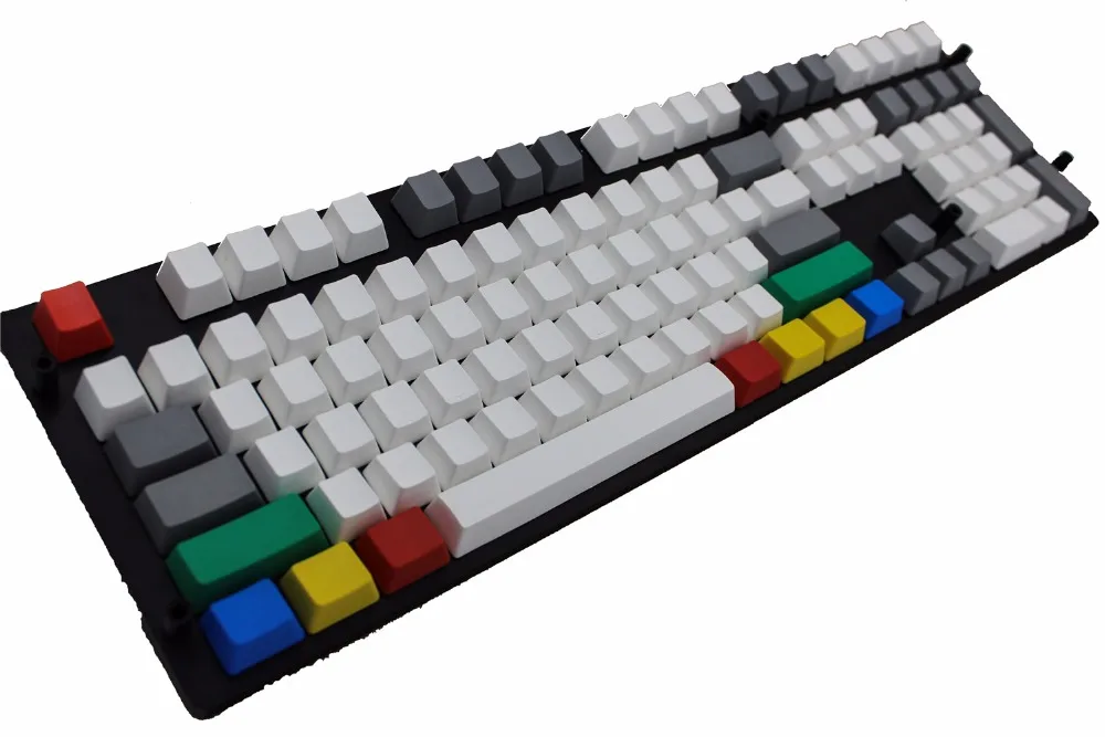 Пустые толстые клавиши PBT 9 RGBY цветные колпачки для ключей от OEM