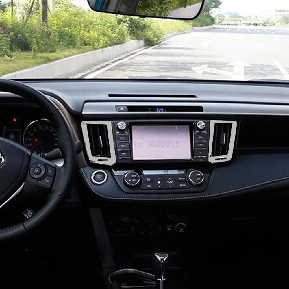 Для Toyota RAV4 RAV 4 2016 2017 матовый кондиционер с центральным управлением