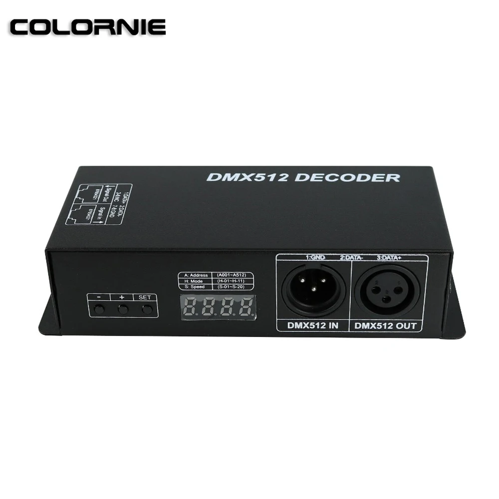 Декодер DMX512 RGBW DC12V ~ 24V 4chx4A декодер с цифровым дисплеем светодиодный