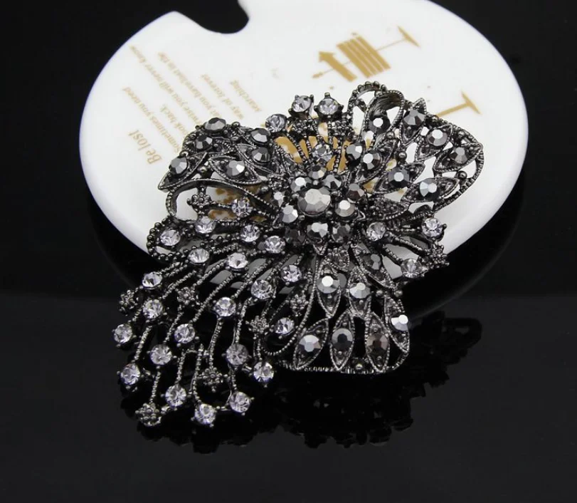 Earofcorn Роскошные горный хрусталь броши на одежду ювелирные изделия ручной цветок