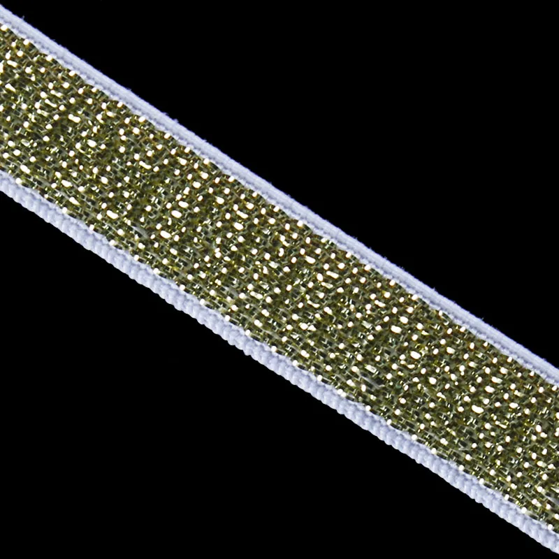 Эластичная стрейч-лента 10 мм из белого золота отделочная лента ткань