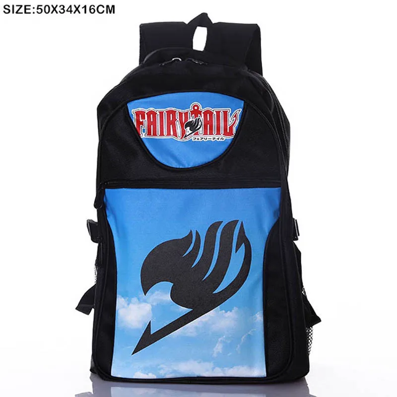 Сумка на плечо с рисунком аниме Fairy Tail для мужчин и женщин вместительный дорожный