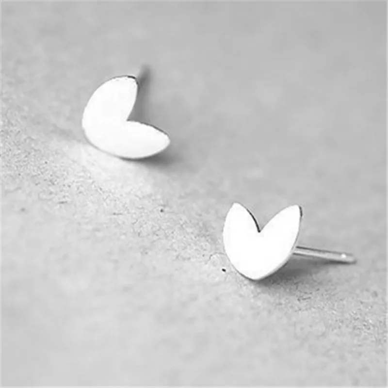 Простые и компактные серебряные серьги с подвеской в виде листьев для девочек 2018