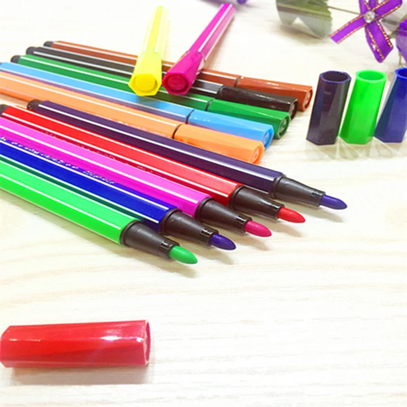 12 шт. Детские акварельные ручки цветов | Канцтовары для офиса и дома