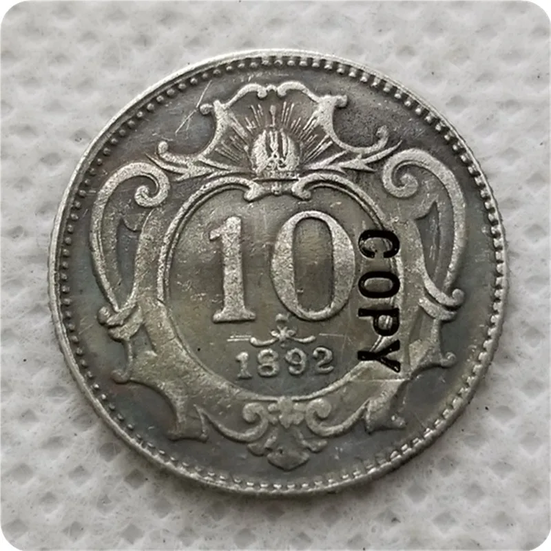 1892 Австрия 10 хеллеров копия памятных монет-копия монет мебель | Дом и сад