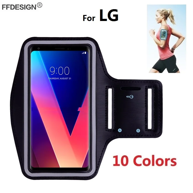 

Arm band Running Sports Bracelet Phone Case for LG Stylo 4 3 V30 Plus V20 V10 V35 V40 V50 ThinQ Q60 Q8 Q7 Phone Bag Case On Hand