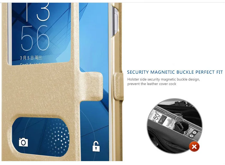 Для huawei Honor 4C Pro/TIT AL00 Y6 L01 5 0 "чехол быстрое окошко для просмотра ответа откидная