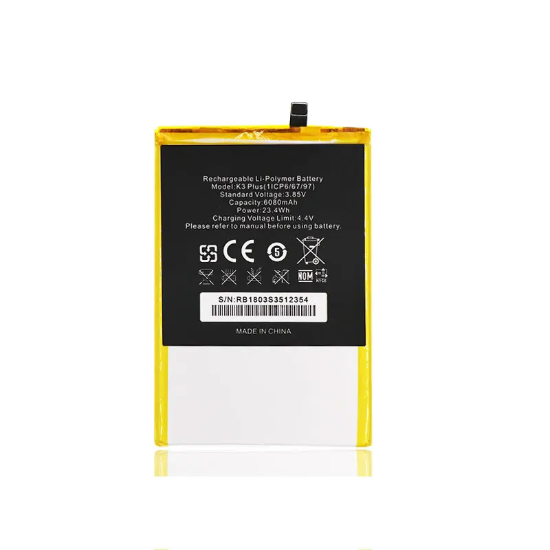 Для OUKITEL K3 плюс Батарея Batterie Bateria Batterij Аккумулятор Акку 6080 мАч высокое Ёмкость +
