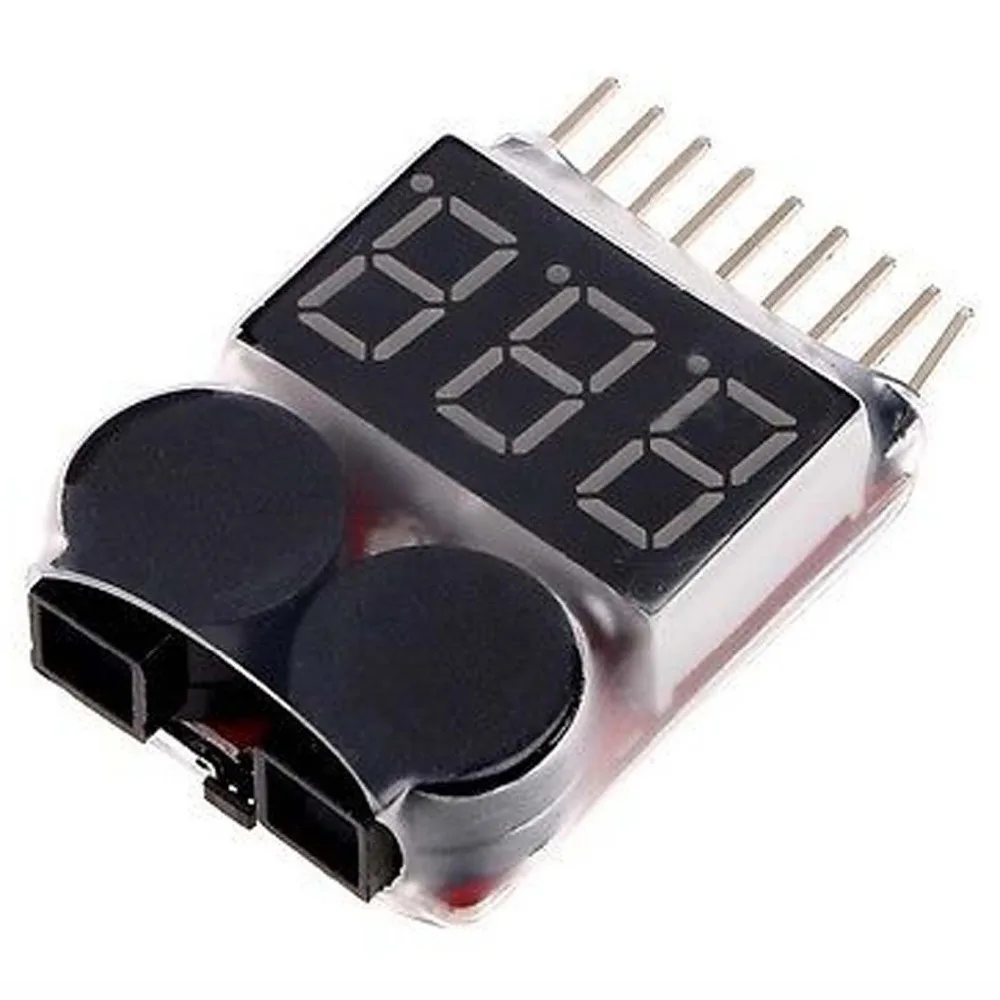 

Hobbypower AOK 1S-8S Li-po Battery Voltage Tester Low Voltage Buzzer Alarm Indicator