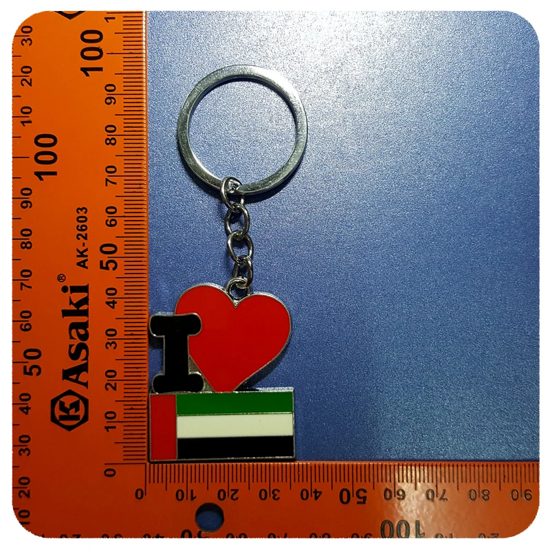 State Theme Gift &quotI Love The United Arab Emirates&quot Key Chain Souvenir to the Tourist | Украшения и аксессуары