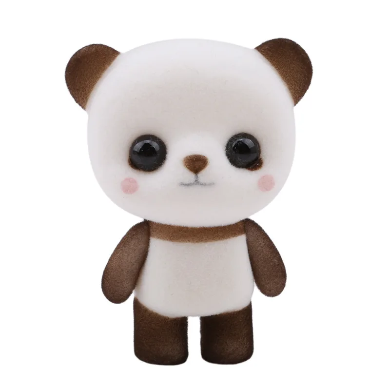 Panda Kawaii, 7 цветов, милый пингвин, утка, кролик, панда, плюшевая игрушка, брелок для ключей, подарок, Свадебная вечеринка, короткие плюшевые куклы, игрушки - Цвет: Panda
