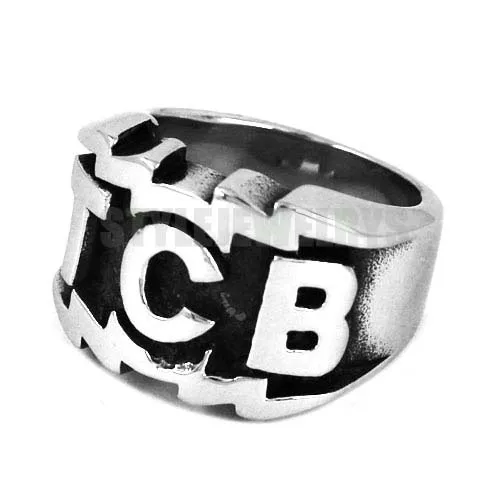 TCB Elvis Presley байкерское кольцо 316L ювелирные изделия из нержавеющей стали Резные буквы кольцо в байкерском стиле для женщин и мужчин кольцо SWR0447B