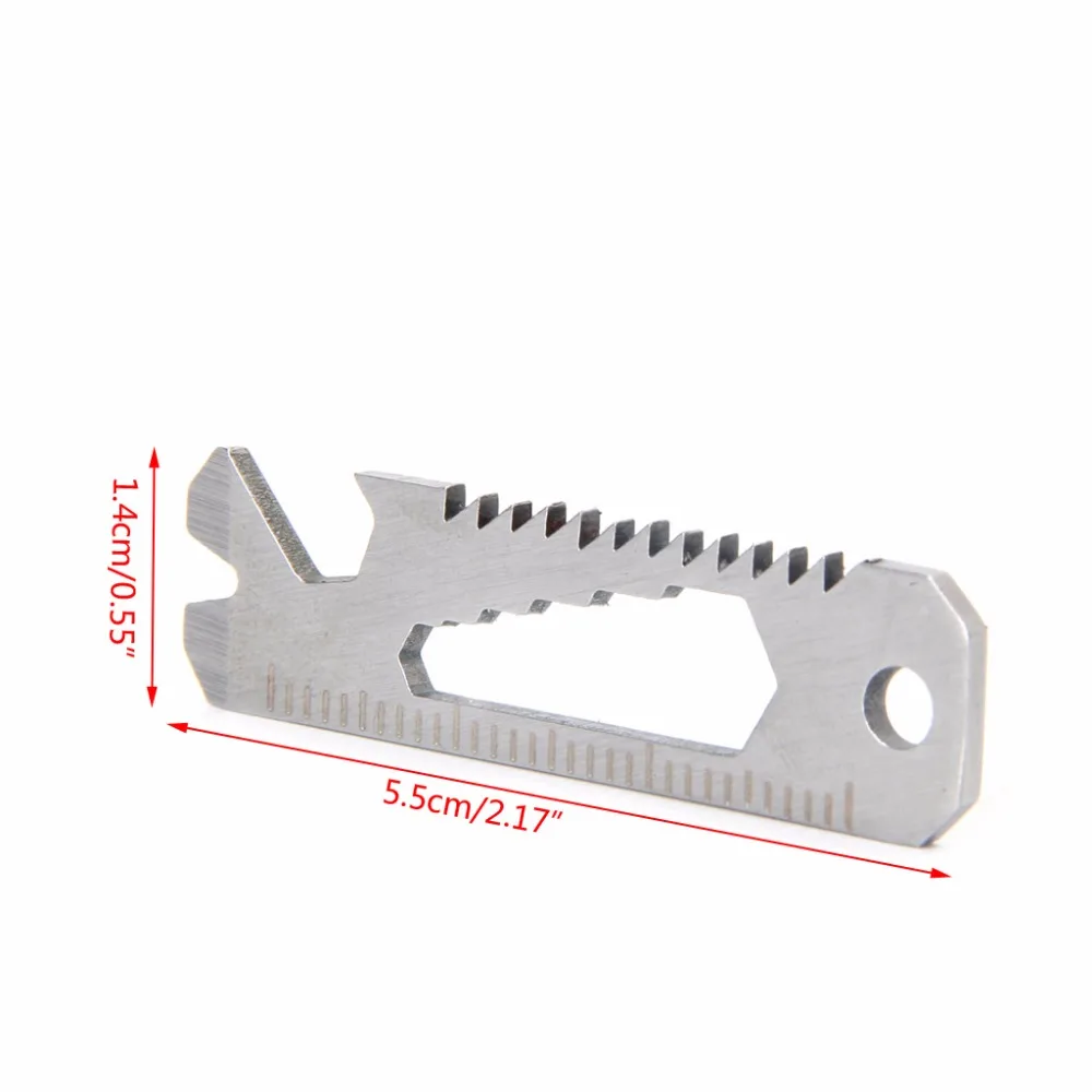 6 в 1 Карманный Отвертка открывалка для бутылок линейка пила EDC портативный
