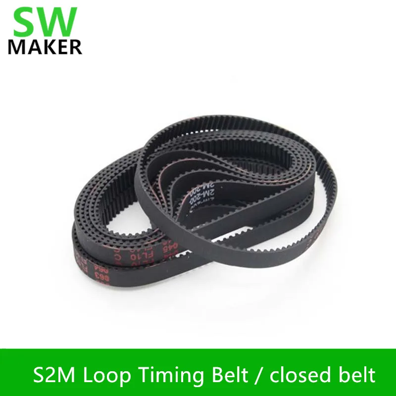 

SWMAKER Reprap 3d printer DIy s2m loop timing belt 160/192/200/400/600/860 mm closed belt