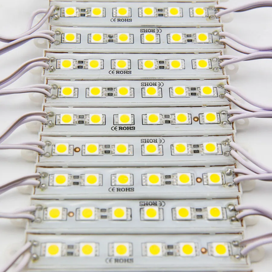 Супер яркий светодиодный модуль SMD 5054 6 светодиодов 12 В постоянного тока