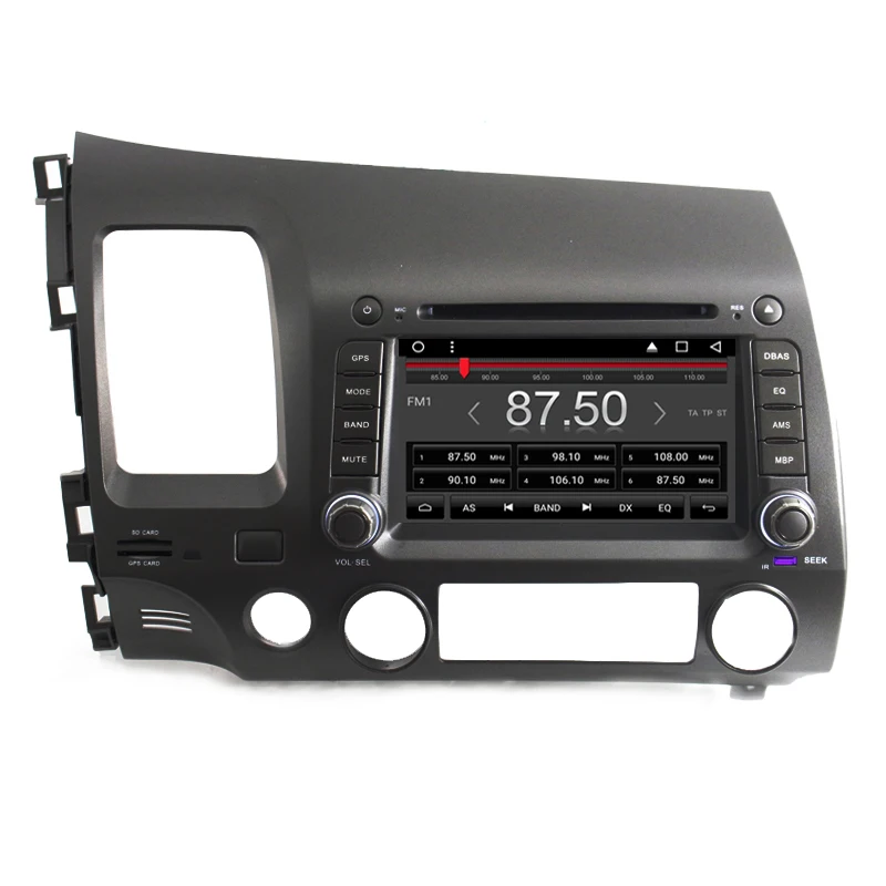 7 &quotAndroid 6 0 четырехъядерный автомобильный dvd плеер для Honda Civic 2006 2008 2009 2010 2011 GPS