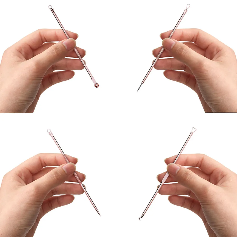 Инструменты для очистки 4 шт. из нержавеющей стали удаления угрей и прыщей