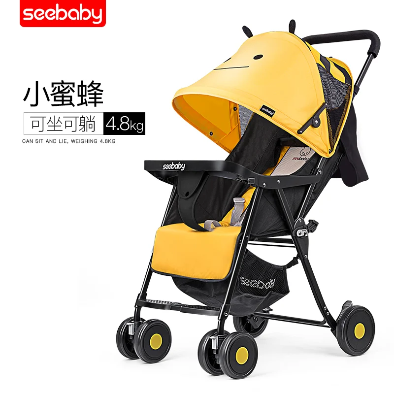 Ульсветильник Кая детская коляска Seebaby складная двойная коляска|Четырехколесная