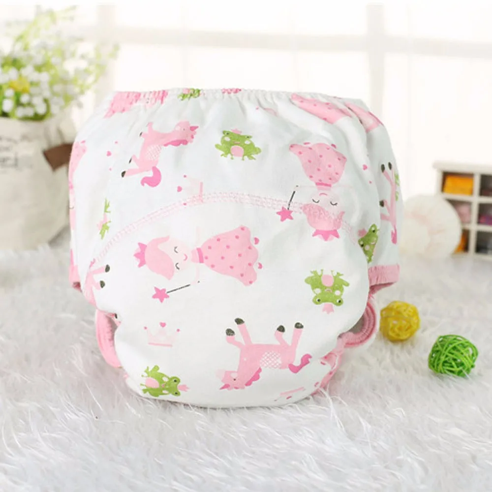 1PC Diaper Baby Cotton Training Pants Reusable Cloth Diaper Washable Nappies Two Sizes