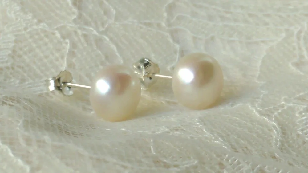 Miss charm Jew.522 white freshwater pearl bib necklace bracelet earring stud set 9-10 (A0423) | Украшения и аксессуары