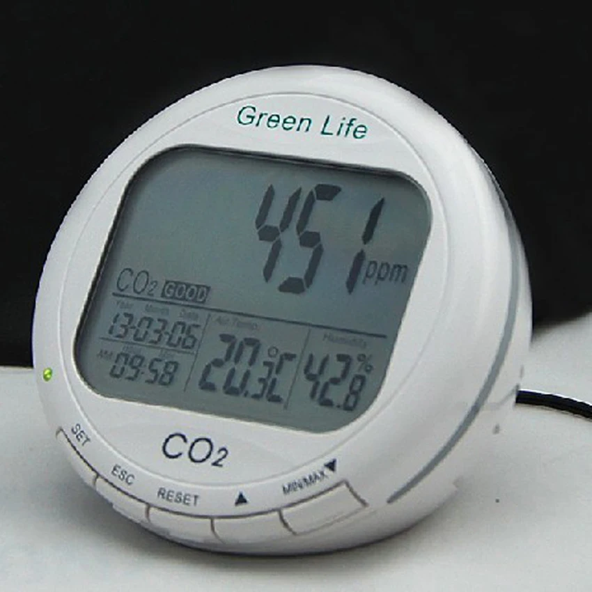 AZ7787 CO2 detector carbon dioxide detectortemperature humidity Air quality alarm tester leak | Инструменты