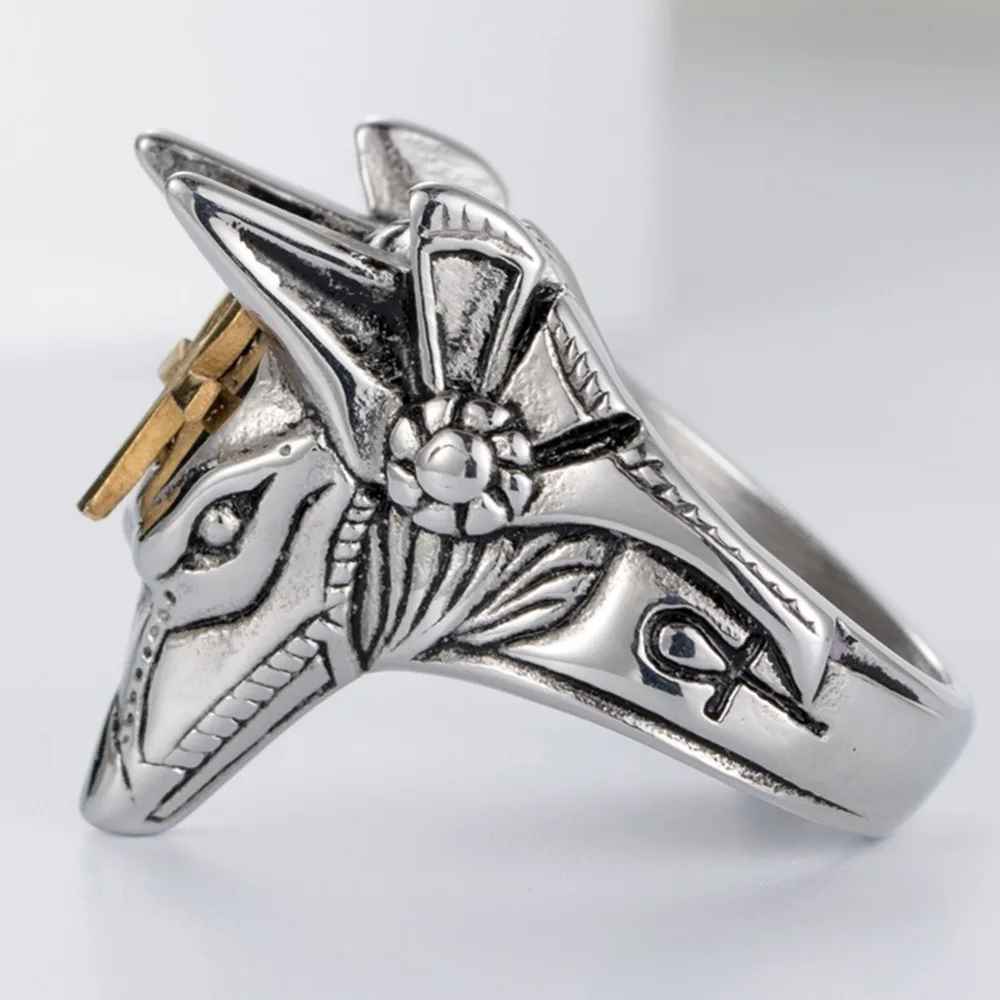 IMIXLOT Size 7-12 Fashion Jewely Vintage Charm Wolf Head Ring Punk Titanium Steel Finger Rings For Men Gift | Украшения и